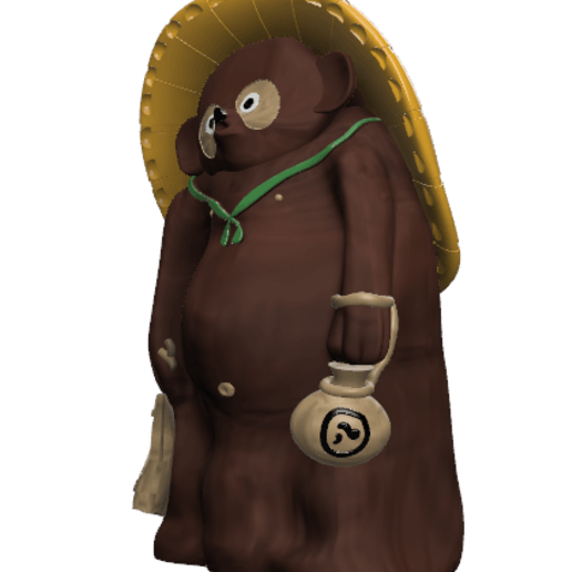 Download STL file Tanuki Statue Animal Crossing • 3D printing object